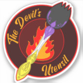 Utensil des Teufels - Satanischer nichtbinärer Spo Aufkleber (Vorderseite)