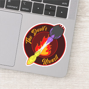Utensil des Teufels - Satanischer nichtbinärer Spo Aufkleber
