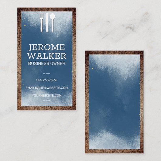 Utensil Logo | Kulinarisch Visitenkarte (Vorne/Hinten)