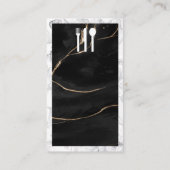 Utensil Logo | Marmor Visitenkarte (Rückseite)