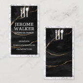 Utensil Logo | Marmor Visitenkarte (Vorne/Hinten)