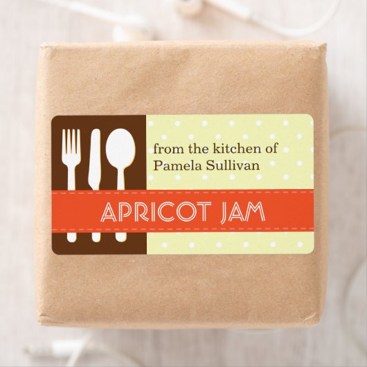 Utensil orange braun aus der Küche der Krüge (Insitu)