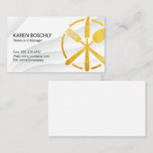 Utensilien Visitenkarte (Vorne/Hinten)