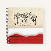 Utensils Backstein Weihnachtskochbuch Rezept Noteb Notizblock (Vorderseite)