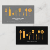 Utensils | FÜHRUNGSKRAFT KOCH Visitenkarte (Vorne/Hinten)