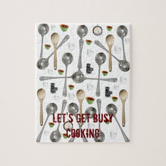 Utensils Holzlöffel Jigsaw Puzzle Daisy (Vertikal)