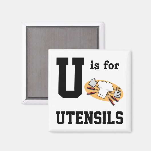 Utensils Magnet (Vorderseite/Rückseite)