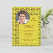 Utensits Foto Abschluss Kulinarische Schule Ankünd Einladung (Stehend Vorderseite)