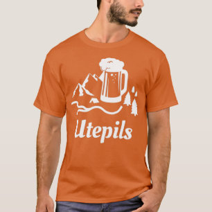 Utepils Biertrinken in Norwegen Norwegisches Wort T-Shirt