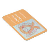 Uterine Cancer Awareness Ribbon Angel Gift Magnete (Rechte Seite)
