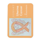 Uterine Cancer Awareness Ribbon Angel Gift Magnete (Vertikal)