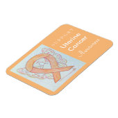 Uterine Cancer Awareness Ribbon Angel Gift Magnete (Linke Seite)