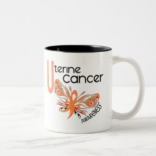 Uteriner Krebs SCHMETTERLING 3,1 Zweifarbige Tasse