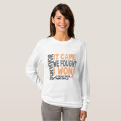 Uteriner Krebs-Überlebender, den es wir kam, T-Shirt (Vorne ganz)