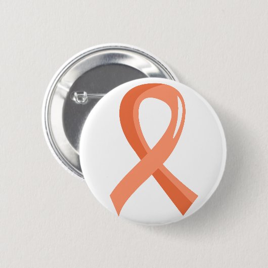 Uterines Krebs-Pfirsich-Band 3 Button (Vorne & Hinten)