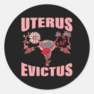 Uterus Anatomie Uterus Evictus Uterus Entfernungsh Runder Aufkleber