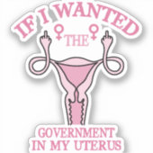 Uterus Aufkleber (Vorderseite)