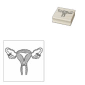 Uterus Birth Rubber Briefmarke Gummistempel (Stempel)