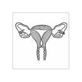 Uterus Birth Rubber Briefmarke Gummistempel (Prägung)
