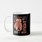 Uterus Cancer Awareness Boxing Gloves Kaffeetasse (Links)