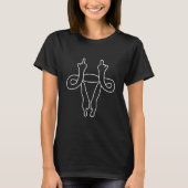 UTERUS DUECS MIDDLE FINGERS KUNSTBARER T - Shirt (Vorderseite)
