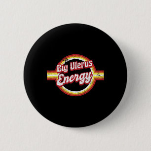 Uterus Energy Retro Feministin Frau Button