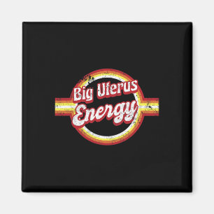 Uterus Energy Retro Feministin Frau Magnet