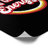 Uterus Energy Retro Feministin Frau Poster (Ecke)