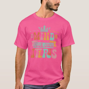 Uterus farbenfrohe feministische Empowerment Fraue T-Shirt