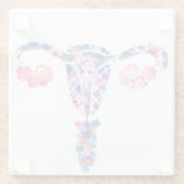 Uterus Glasuntersetzer (Rückseite)