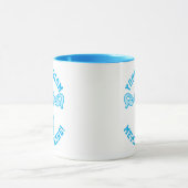 Uterus Graphic + Custom Text Button Tasse (Zentrum)