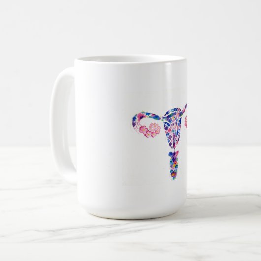 Uterus Kaffeetasse (Vorderseite Links)