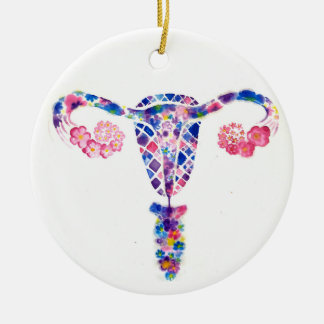 Uterus Keramik Ornament