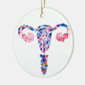 Uterus Keramik Ornament (Links)