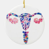 Uterus Keramik Ornament (Hinten)