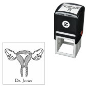 Uterus, menschliche Organe, selbstfärbende Briefma Permastempel (Beispiel)
