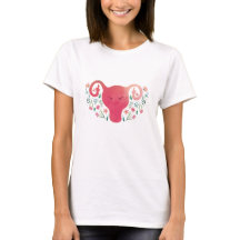 Uterus Middle Finger T - Shirt