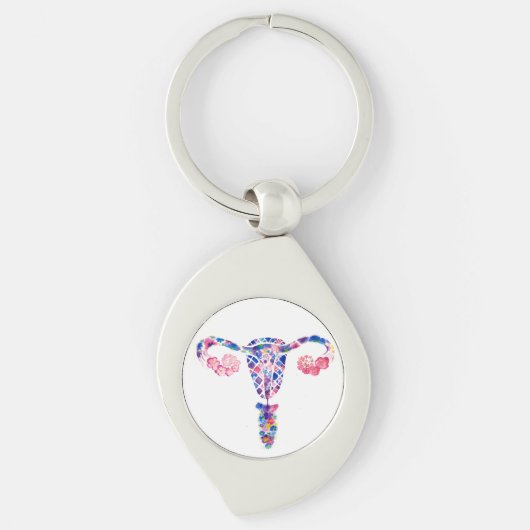 Uterus Schlüsselanhänger (Vorderseite)