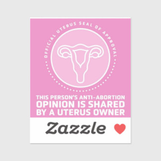 Uterus-Siegel der Zulassung Aufkleber