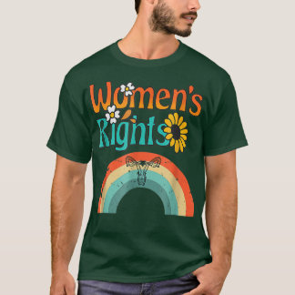 Uterus Sonnenblume Regenbogen  T-Shirt