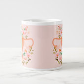Uterus-Tasse (Pfirsich) Jumbo-Tasse (Vorderseite)
