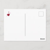 Uterus vor Duderuses Galentne-Tag Postkarte (Rückseite)