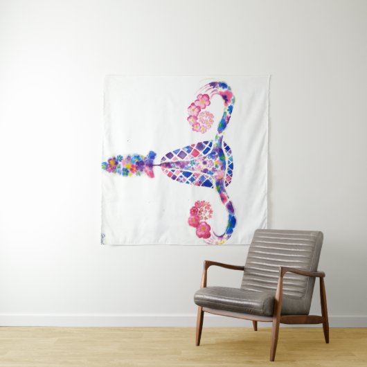 Uterus Wandteppich (Beispiel (Horizontal))