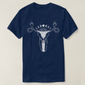 Uterus zeigt Middle Finger Feminist Pro Choice Wom T-Shirt (Design vorne)