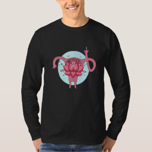 Uterus zeigt Mittelfinger Feminist Feminismus 1 T-Shirt