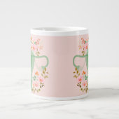 Uterusblume Tasse- (Sage) Jumbo-Tasse (Vorderseite)