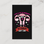 Uterusentfernung Hysterektomie Operation Überleben Visitenkarte (Vorderseite)