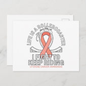 Uteruskrebs-Bewusstsein Postkarte (Vorne/Hinten)