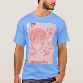 Uteruskrebs Bewusstsein Sakura Kirschblossom T-Shirt