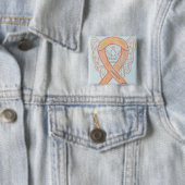 Uteruskrebs Engel Awareness Ribbon Buttone Button (Beispiel)